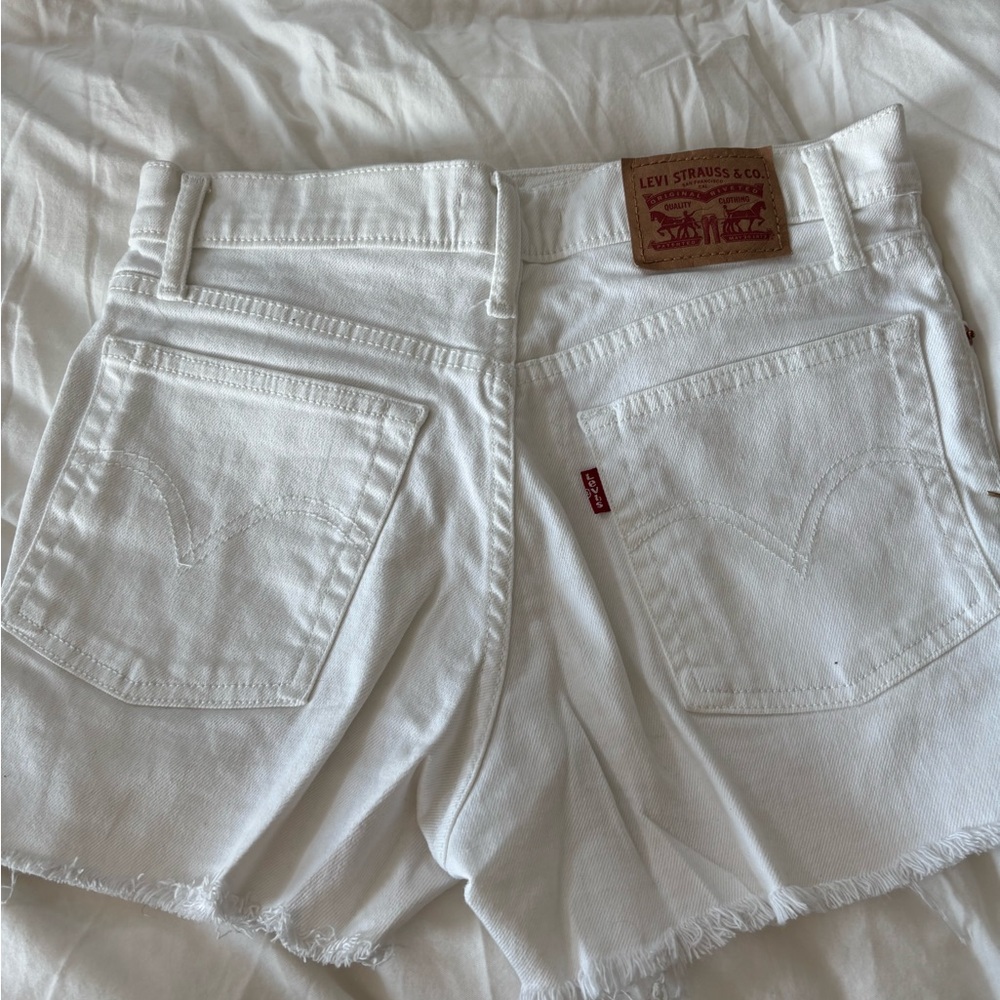 Levi's Women's Classic White Jean Shorts
